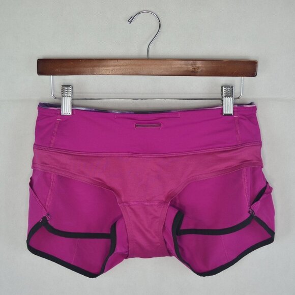 lululemon Run: Speed Shorts Size 4 in Raspberry & Blooming Pixie Multi - Picture 4 of 5